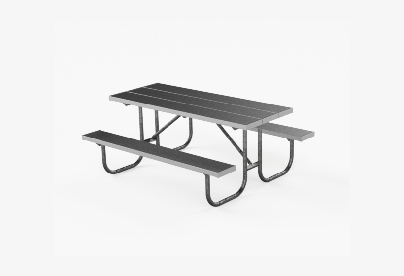 Aluminum Picnic Tables - Bench, transparent png #1742162