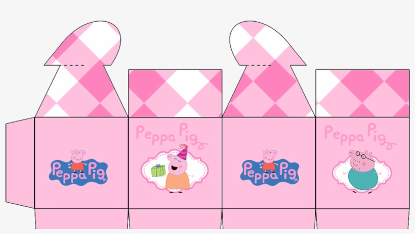 Peppa Pig Free Printable Box With Heart Closure - Peppa Pig, transparent png #1742364