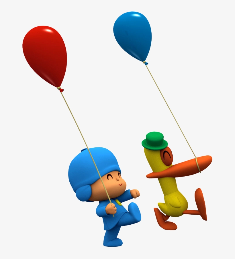 Pocoyo Y Pato Con Globos, transparent png #1742468