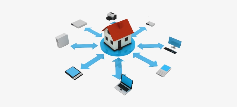 Networking Png Image - Interconexion De Dispositivos Domotica, transparent png #1742495