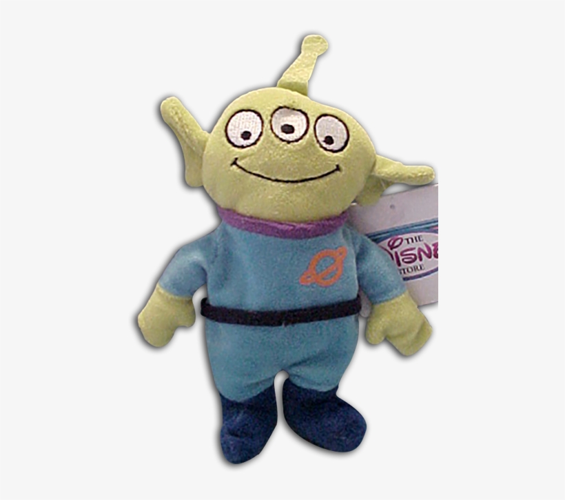 Toy Story Alien Toy Plush Doll Disney Store Bean Bag - Alien Plush Png, transparent png #1742542