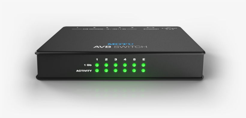Bridging To Standard Ethernet - Motu Avb Switch - Five-port Avb Ethernet Switch, transparent png #1743069