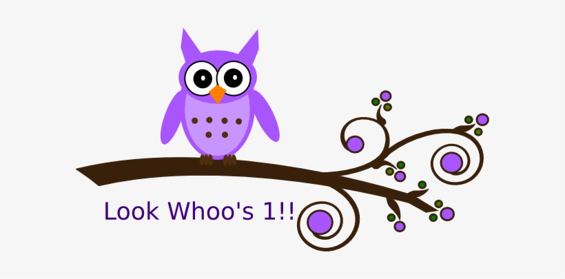 Happy Birthday Purple Banner Png Clip Artu200b - Birthday Clip Art Owl, transparent png #1743209