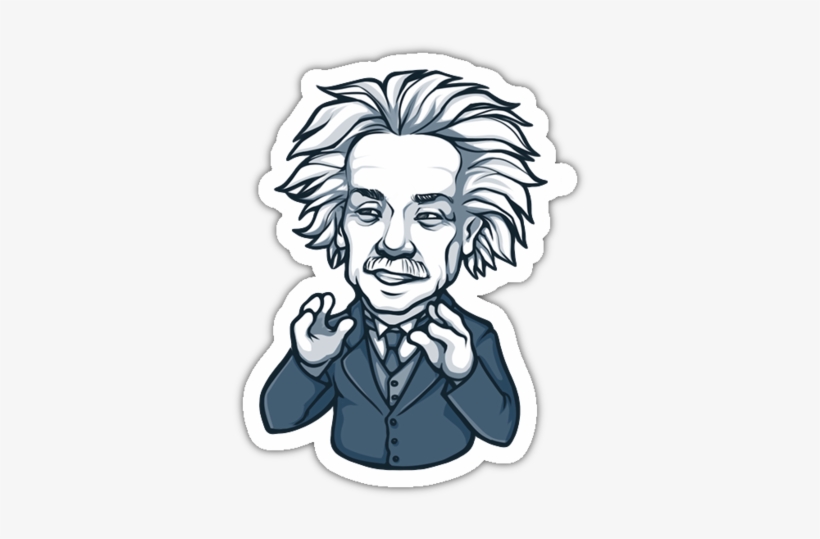 Telegram Albert Einstein - Albert Einstein Caricatura Png, transparent png #1743475