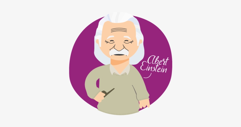 Physicist And Nobel Prize Winner In 1921, He Was Born - Cartoon, transparent png #1743540