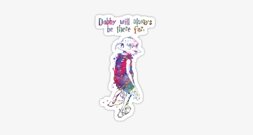 Dobby Quote From Harry Potter Watercolor - Dobby The House Elf, transparent png #1743837