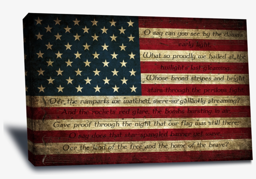 Ray Dominey Gallery - American Flag With National Anthem, transparent png #1743888