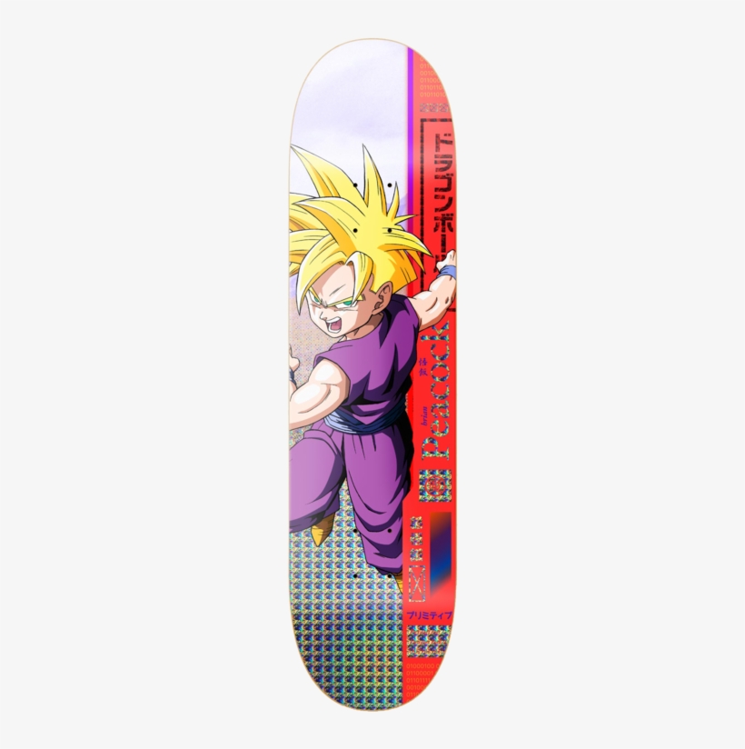 Brian Peacock Gohan Deck - Primitive Dragon Ball Z Skateboard, transparent png #1743991