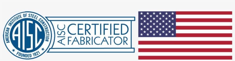 Aisc Fabricator American Flag - Aisc Logo, transparent png #1744113