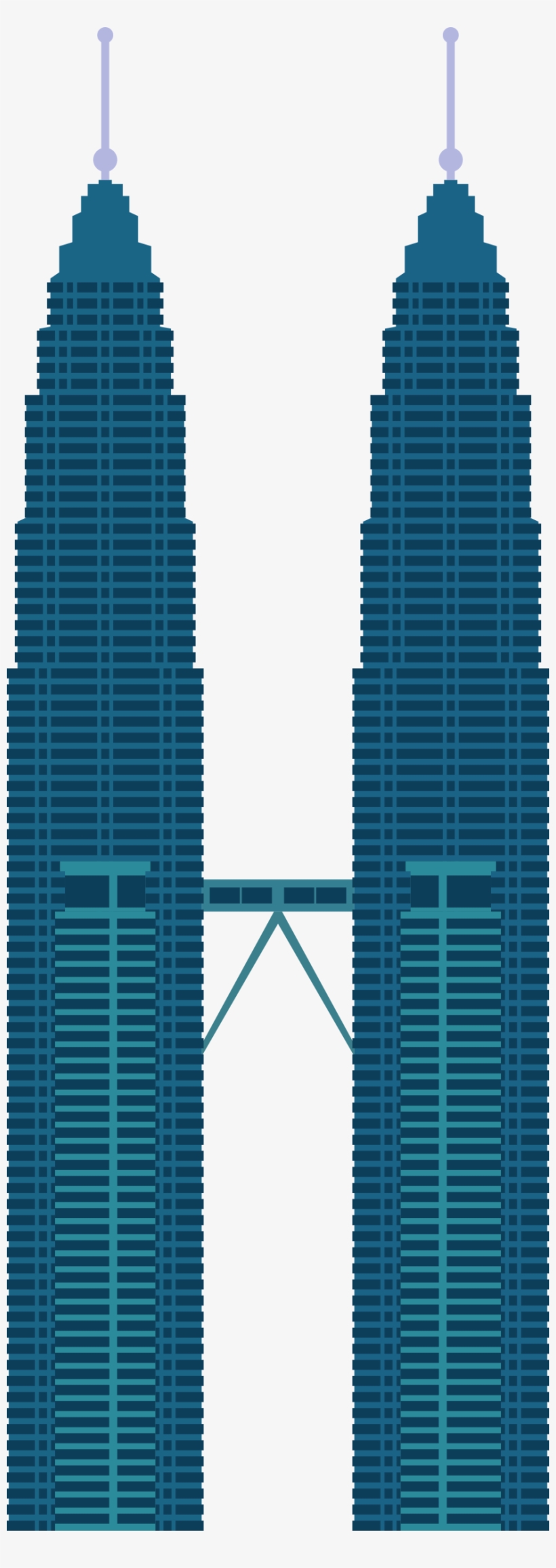 This Free Icons Png Design Of Petronas Twin Towers, transparent png #1744275