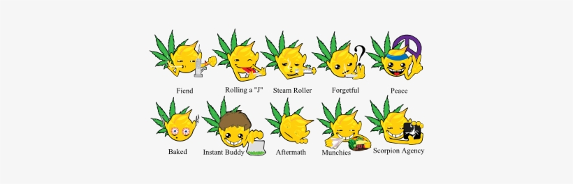 Emoji Marijuana - Funny Stoner, transparent png #1744902