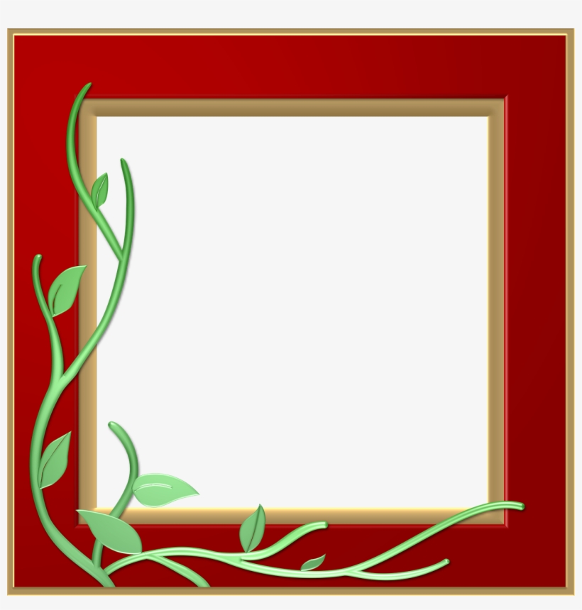 Red Border Frame Png Transparent - Red Frame Border Design, transparent png #1745336