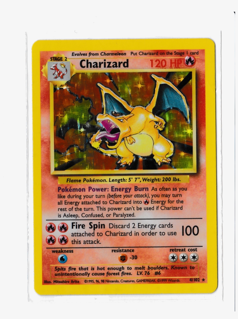 Charizard Is A Stage 2 Fire-type Pokemon Who Evolves - Original Pokemon Card Series, transparent png #1745517