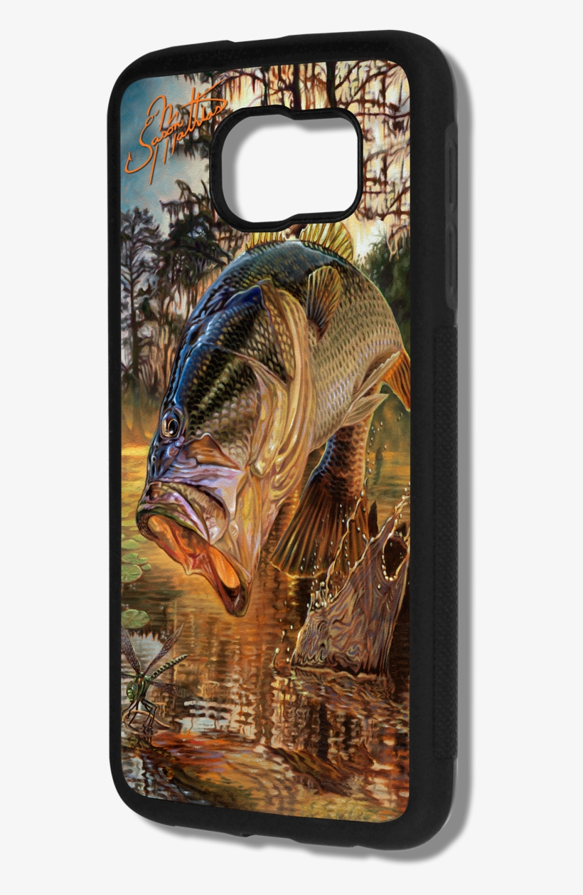 Largemouth Bass Samsung Galaxy S7 Jason Mathias Art - Mobile Phone, transparent png #1745724