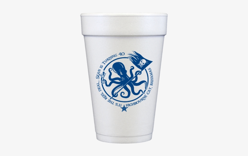 Custom Art On Styrofoam Cups - Pint Glass, transparent png #1745838
