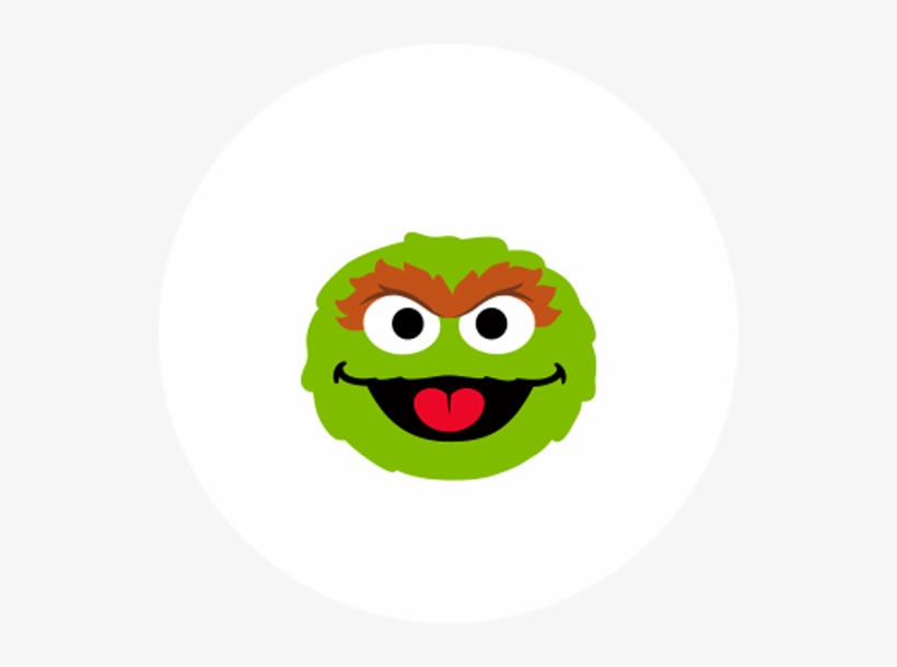 Style A - Oscar The Grouch Head Png, transparent png #1745953