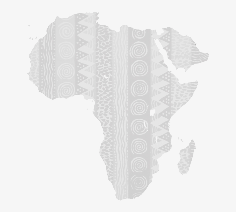 White Map Of Africa Black Background, transparent png #1746040