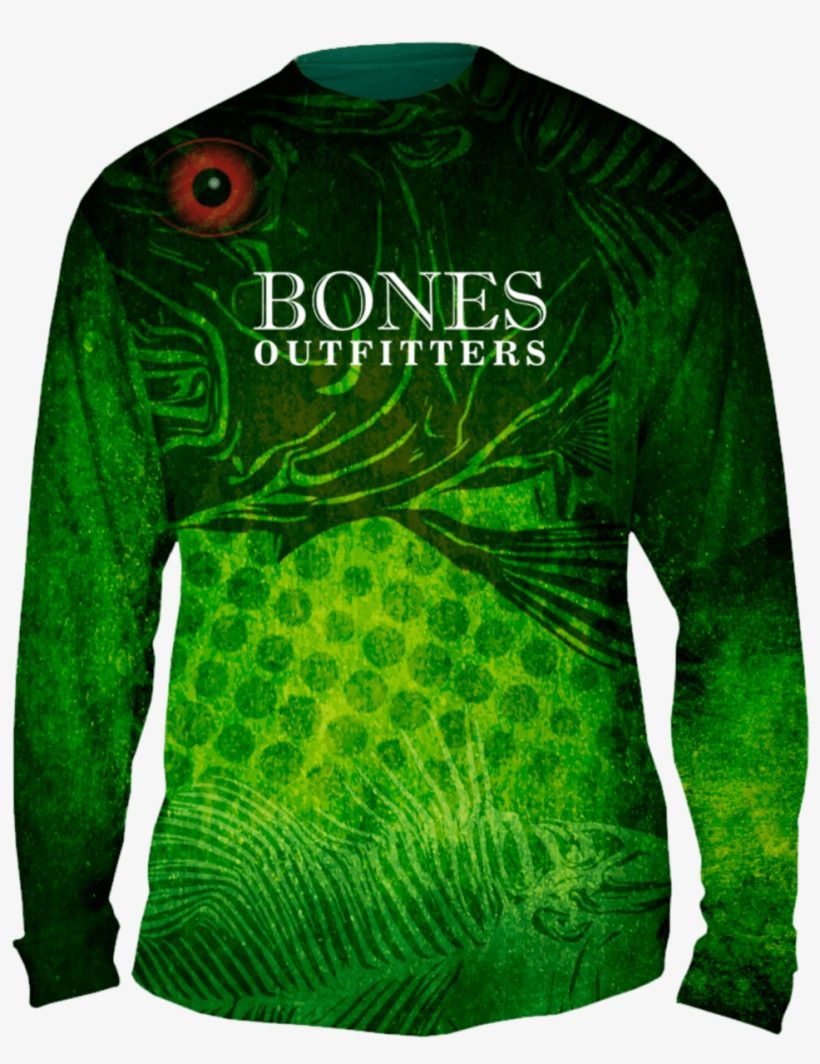 Red Eyes Largemouth Bass Long Sleeve - Sleeve, transparent png #1746094