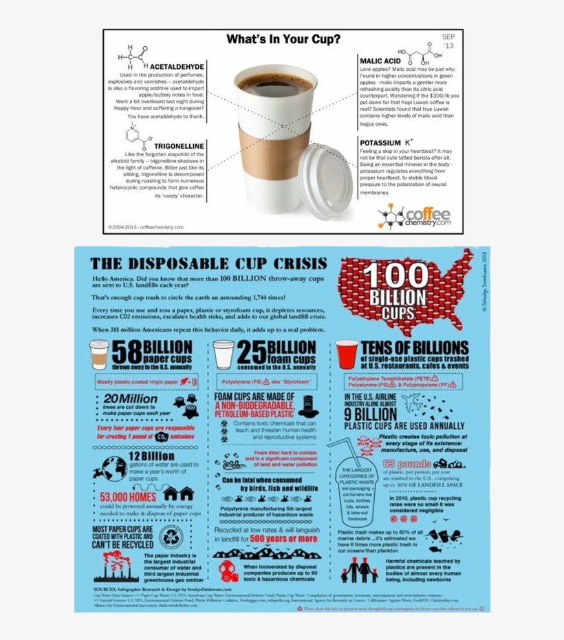 Coffee - Plastic Cups Decomposition Time, transparent png #1746272