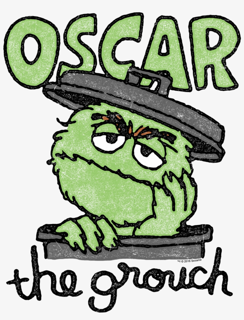 Sesame Street Canned Grouch Women's T-shirt - Long Sleeves: Long Sleeve: Sesame Street- Grouch In, transparent png #1746410