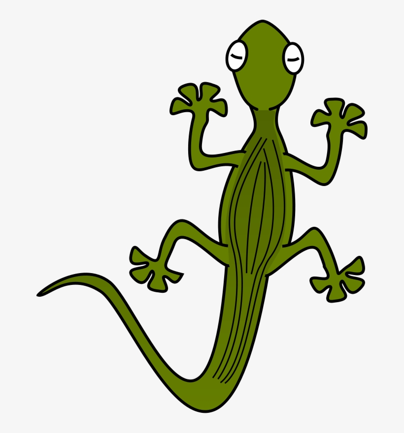 Free Zebra Clipart - Lizard Clip Art, transparent png #1746618