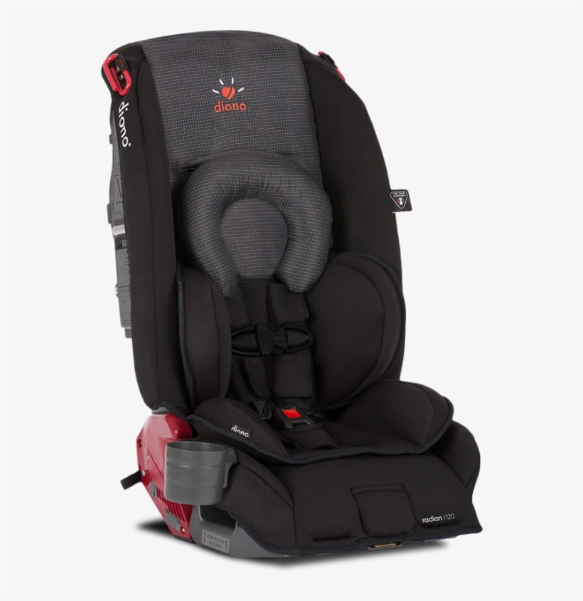 Infant Cushions And Memory Foam - Diono Radian R120 All-in-one Convertible Car Seat,, transparent png #1746645