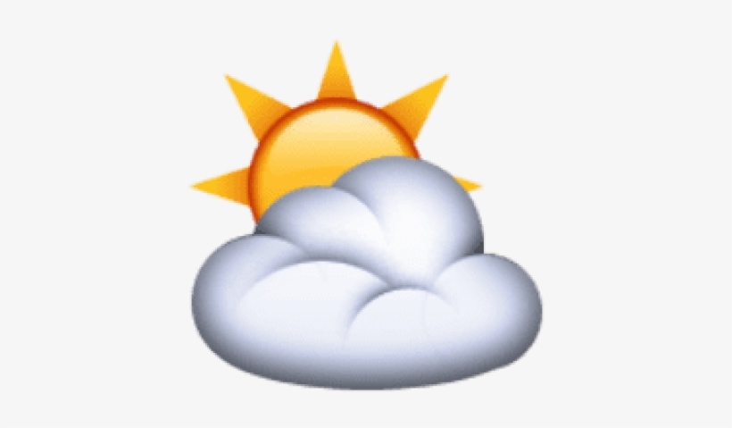 Ios Emoji Sun Behind Cloud Png Free Png Images Toppng - Transparent Background Sun Emoji, transparent png #1747077