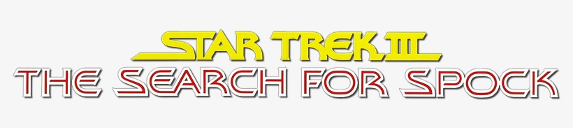 Star Trek Iii - Star Trek The Search For Spock Logo, transparent png #1747306