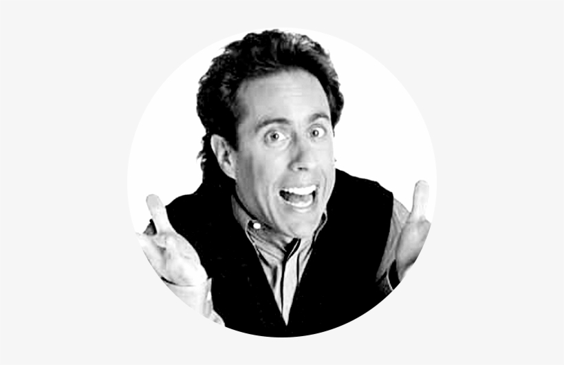 Jerry Seinfeld Headshot Black And White - Jerry Seinfeld, transparent png #1747642