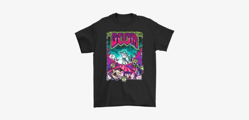 The Doom Song Invader Zim Mashup Shirts T Shirt Gildan - Drug Pink Floyd T Shirts, transparent png #1747740