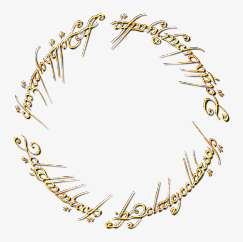 One Ring To Rule Them All Png Logo - Lord Of The Rings Png, transparent png #1748184