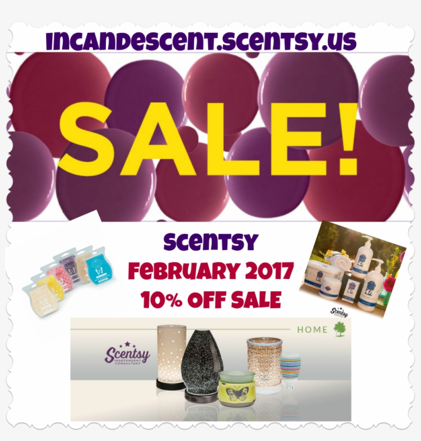 Scentsy February 2017 Sale - 10% Off Scentsy 2017, transparent png #1748379