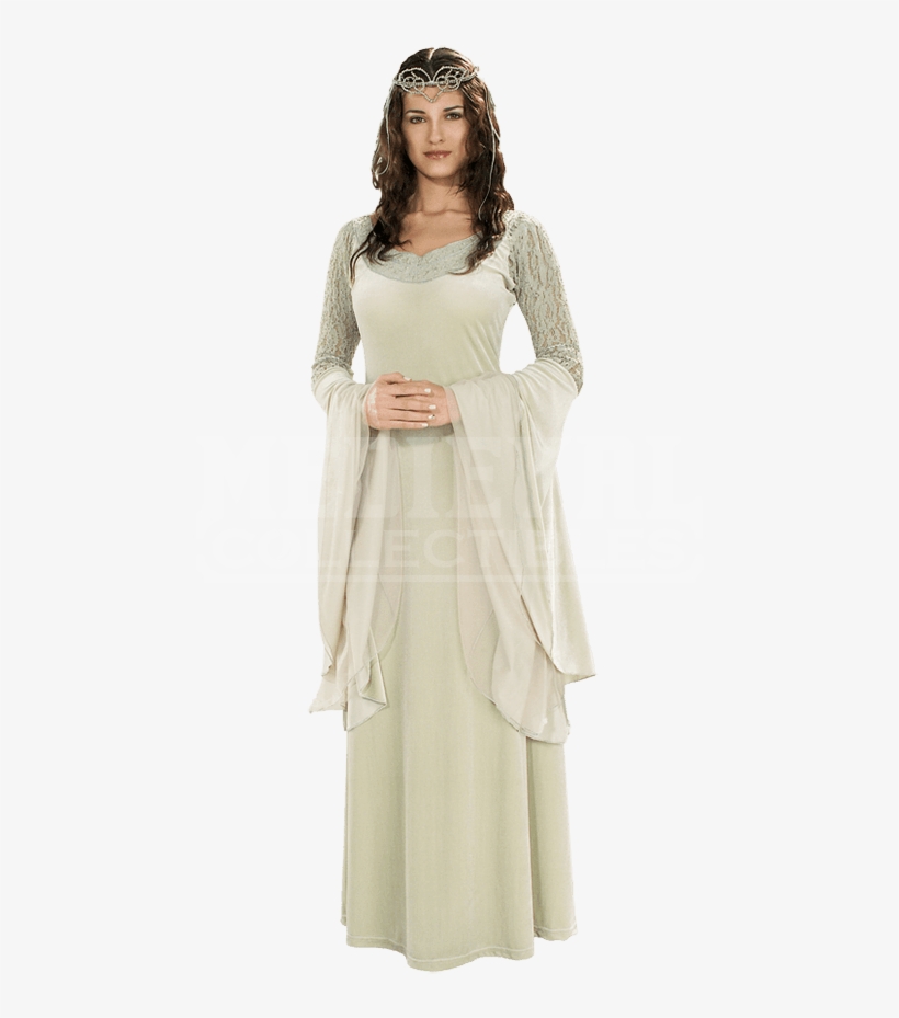 Adult Lotr Deluxe Queen Arwen Costume - Lord Of The Rings Elf Halloween Costume, transparent png #1748621