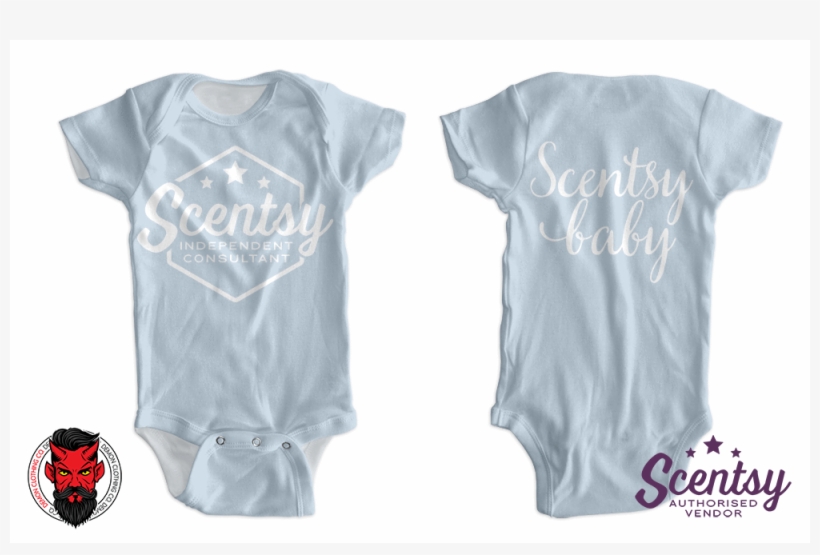 Scentsy Baby Short Sleeved Vest - Blue, transparent png #1748789