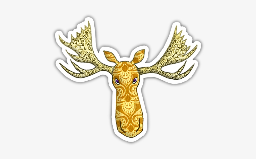 Tattoo Moose Mini Sticker - Root Concepts, transparent png #1749203