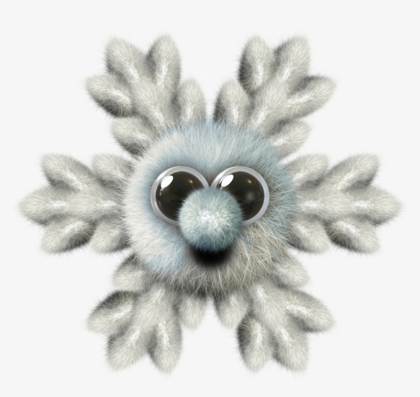 Fuzzy Snowflake - Smiley, transparent png #1749965