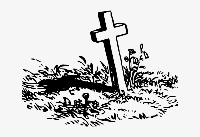 Gravestone Clipart - Burial Funeral Clip Art, transparent png #1750463
