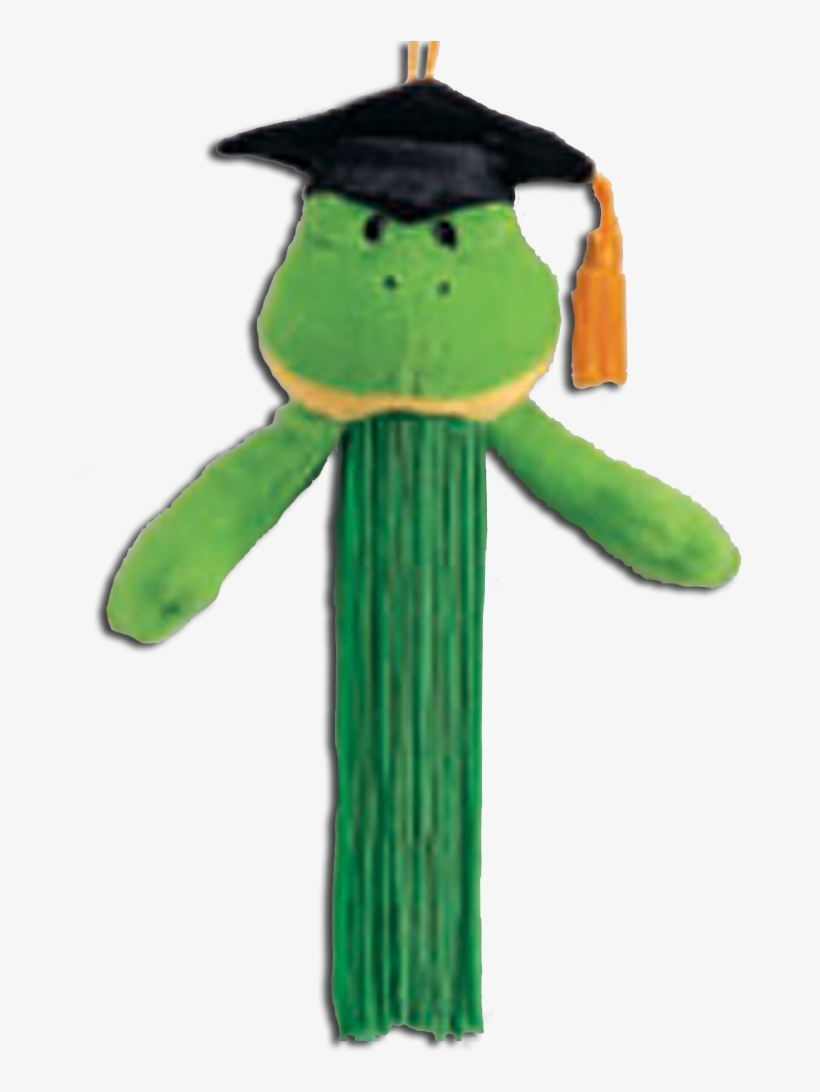 Gund Graduation Tassel Green Frog Wearing A Black Cap - Graduation Ceremony, transparent png #1750572