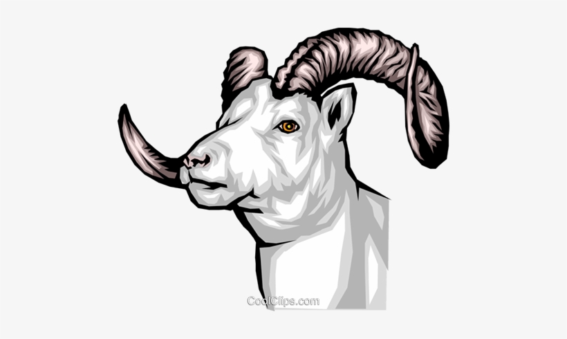 Mountain Goat Royalty Free Vector Clip Art Illustration - Clip Art, transparent png #1750671