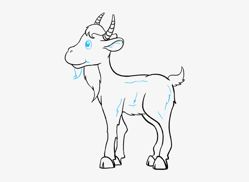 How To Draw Goat - Drawing, transparent png #1750725