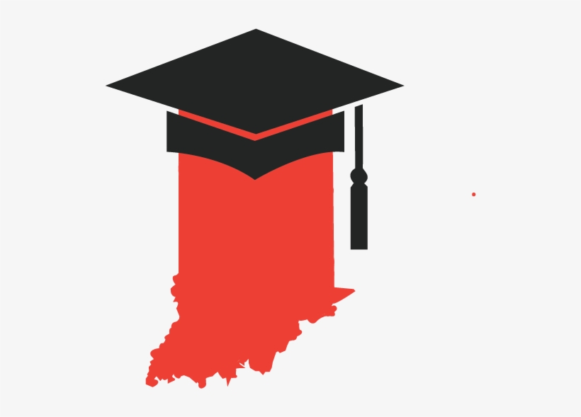 Most College Graduates Leave The State After They Turn - Indiana Silhouette, transparent png #1750792