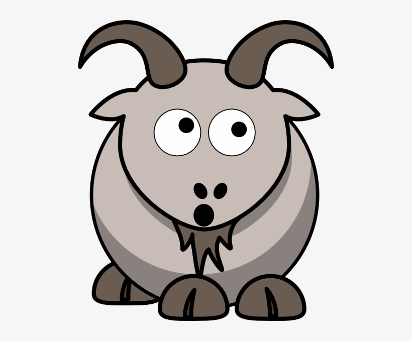 Goats Head Clipart Animated - Cartoon Goat Transparent, transparent png #1750989