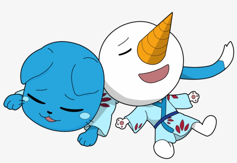 Render Happy And Plue By Sakamileo On - Happy And Plue Fairy Tail, transparent png #1751134