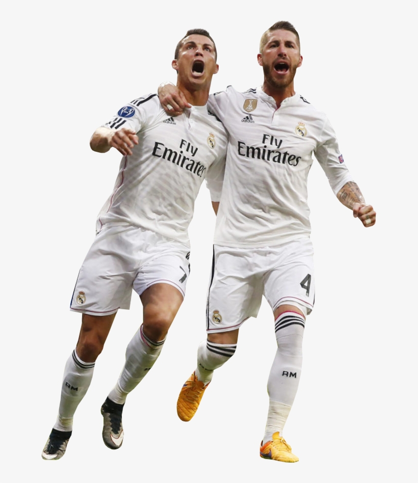 Cristiano Ronaldo & Sergio Ramos Render - Ronaldo And Ramos Png, transparent png #1751321