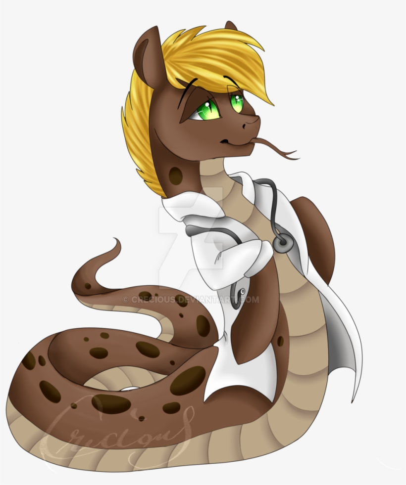 Crecious, Clothes, Doctor, Forked Tongue, Lab Coat, - Snake In A Lab Coat, transparent png #1751982