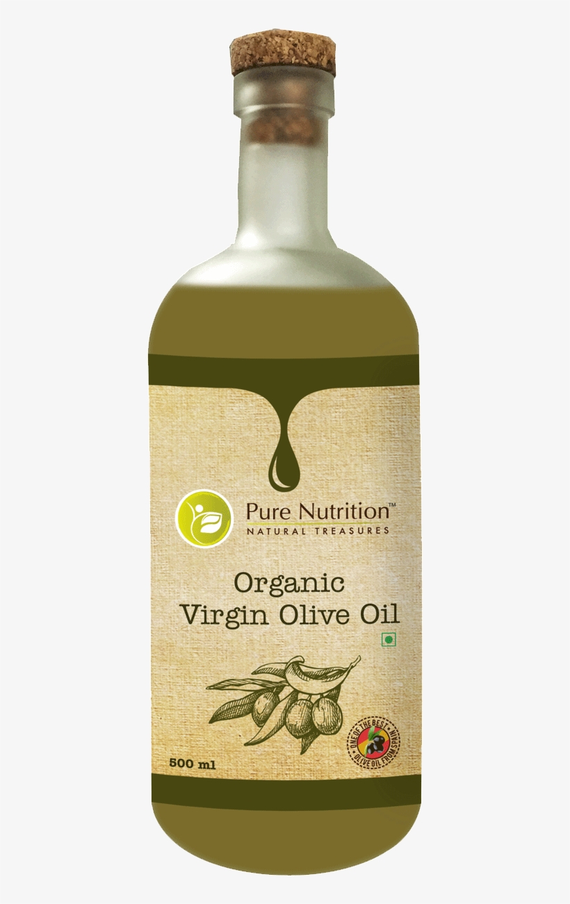 Buy Cold Pressed Extra Virgin Organic Olive Oil For - Pure Nutrition Organic Virgin Olive Oil, transparent png #1752116