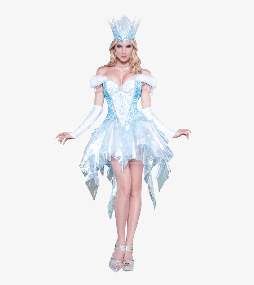 "womens Sexy Snow Queen Costume", transparent png #1752311