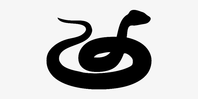 Snakes - Silhouette Of A Snake, transparent png #1752333