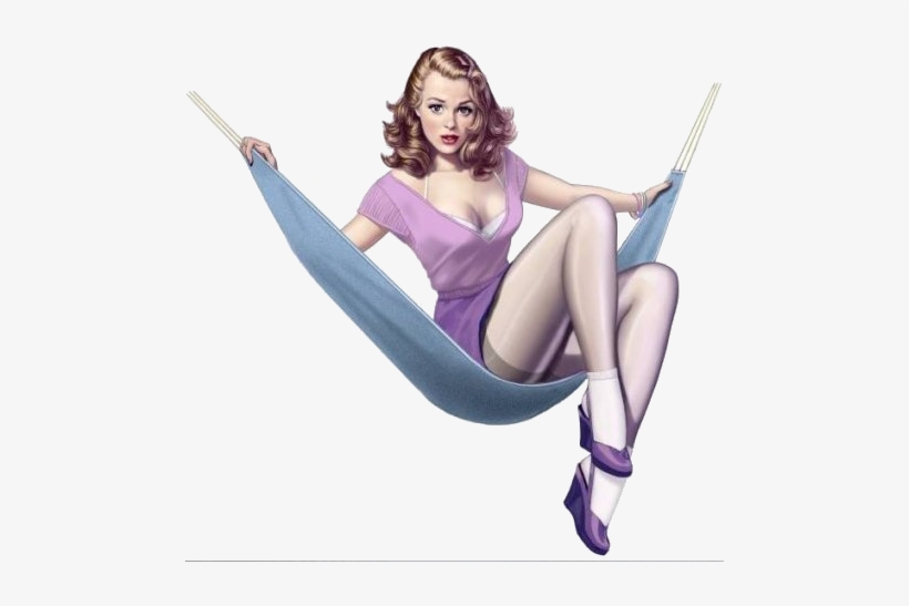 Pin-up - Pin Up Illustration, transparent png #1752630