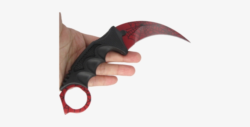 Be Ready For The Crimson Web Karambit This Real Cs - Knife, transparent png #1752817